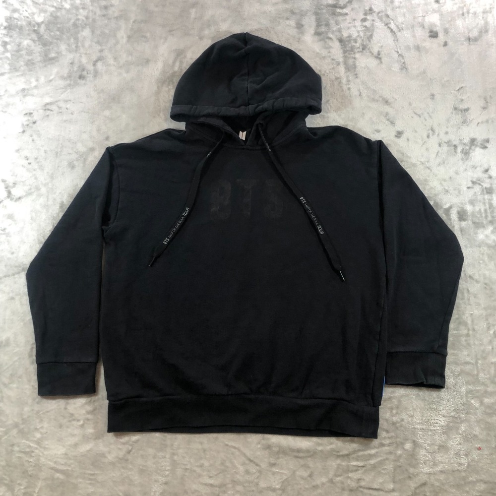 bts hoodie sweaater mens M black map of the soul tour k-pop korean